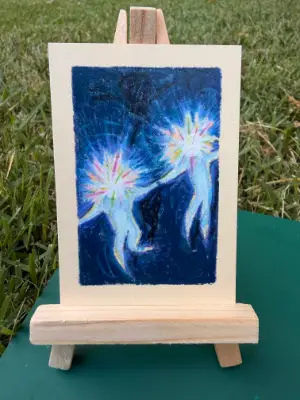 Star Children - Studio Ghibli Fan Art aceo art card thumbnail 1