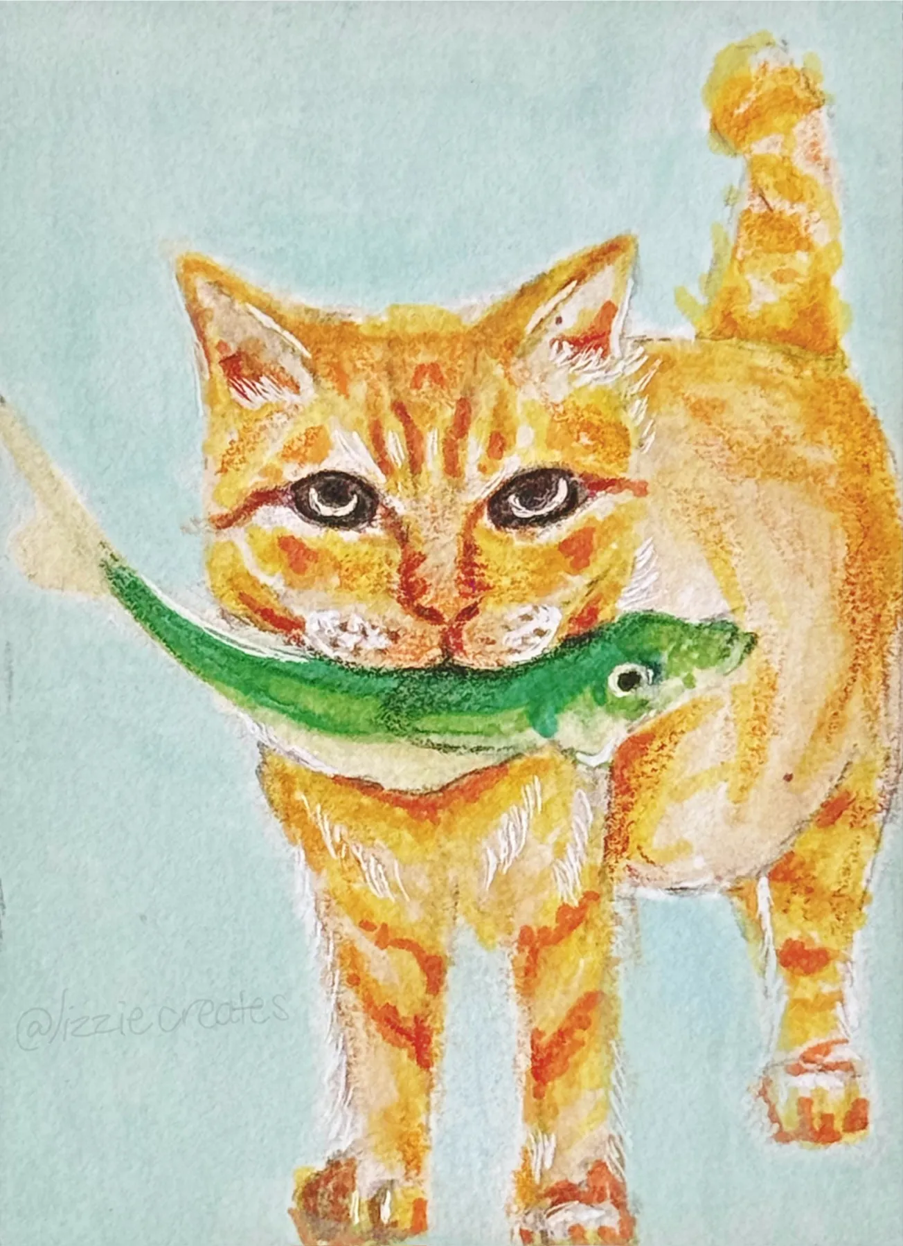 Dinner Time aceo art card