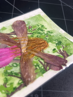 Flower Petal Fairy 2 aceo art card thumbnail 3