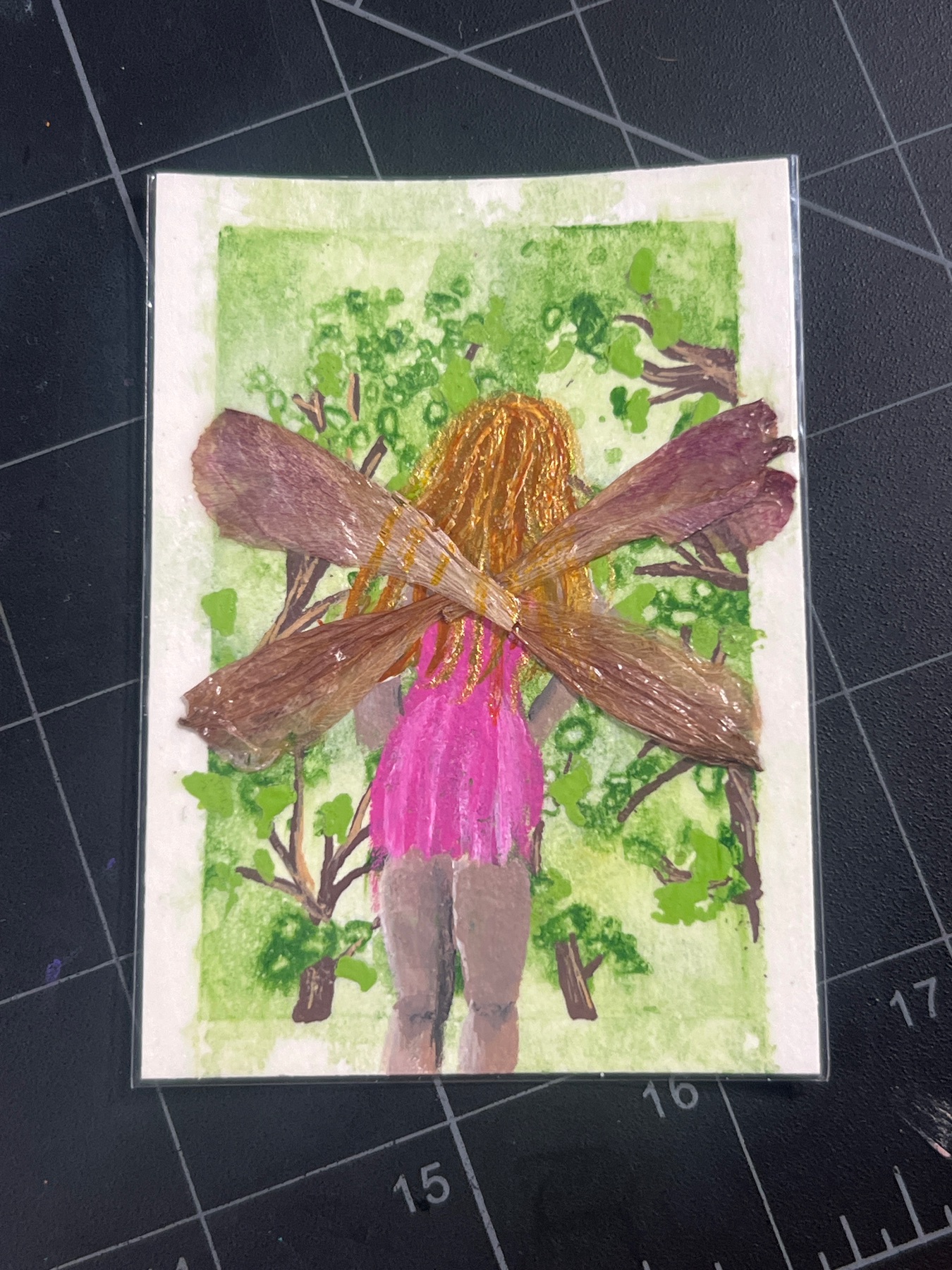 Flower Petal Fairy 2 aceo art card