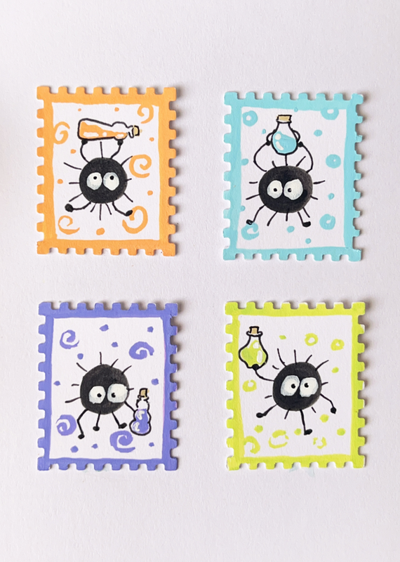 Soot Sprite Alchemy aceo art card