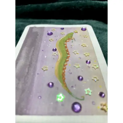 Plum Bubbles aceo art card thumbnail 3