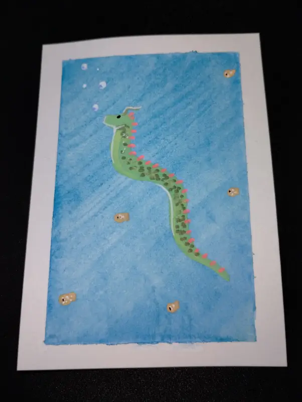 Skyline Serpent aceo art card