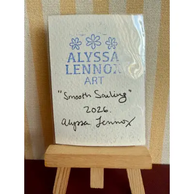 Smooth Sailing aceo art card thumbnail 3