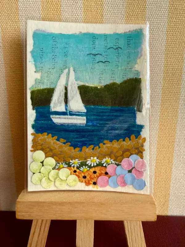 Smooth Sailing aceo art card