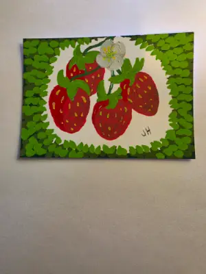 Bunch of Berries aceo art card thumbnail 1