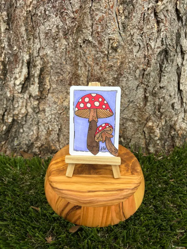 Finn and Finley the Fungi aceo art card
