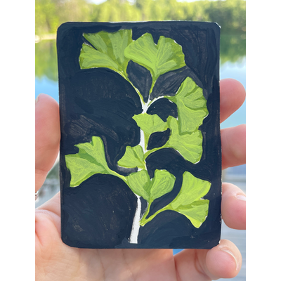 Ginkgo aceo art card thumbnail 1