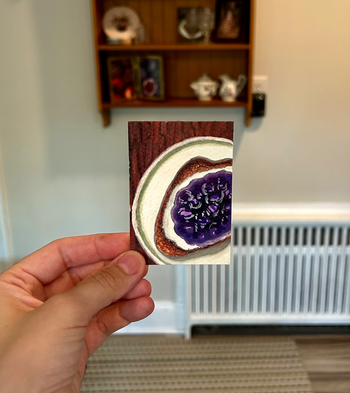 Jam on Sourdough aceo art card