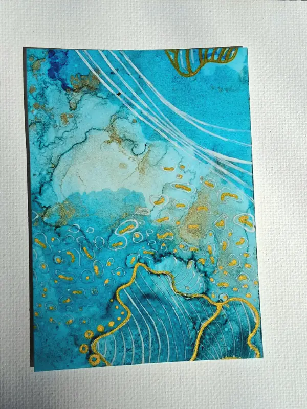Reef #3 aceo art card