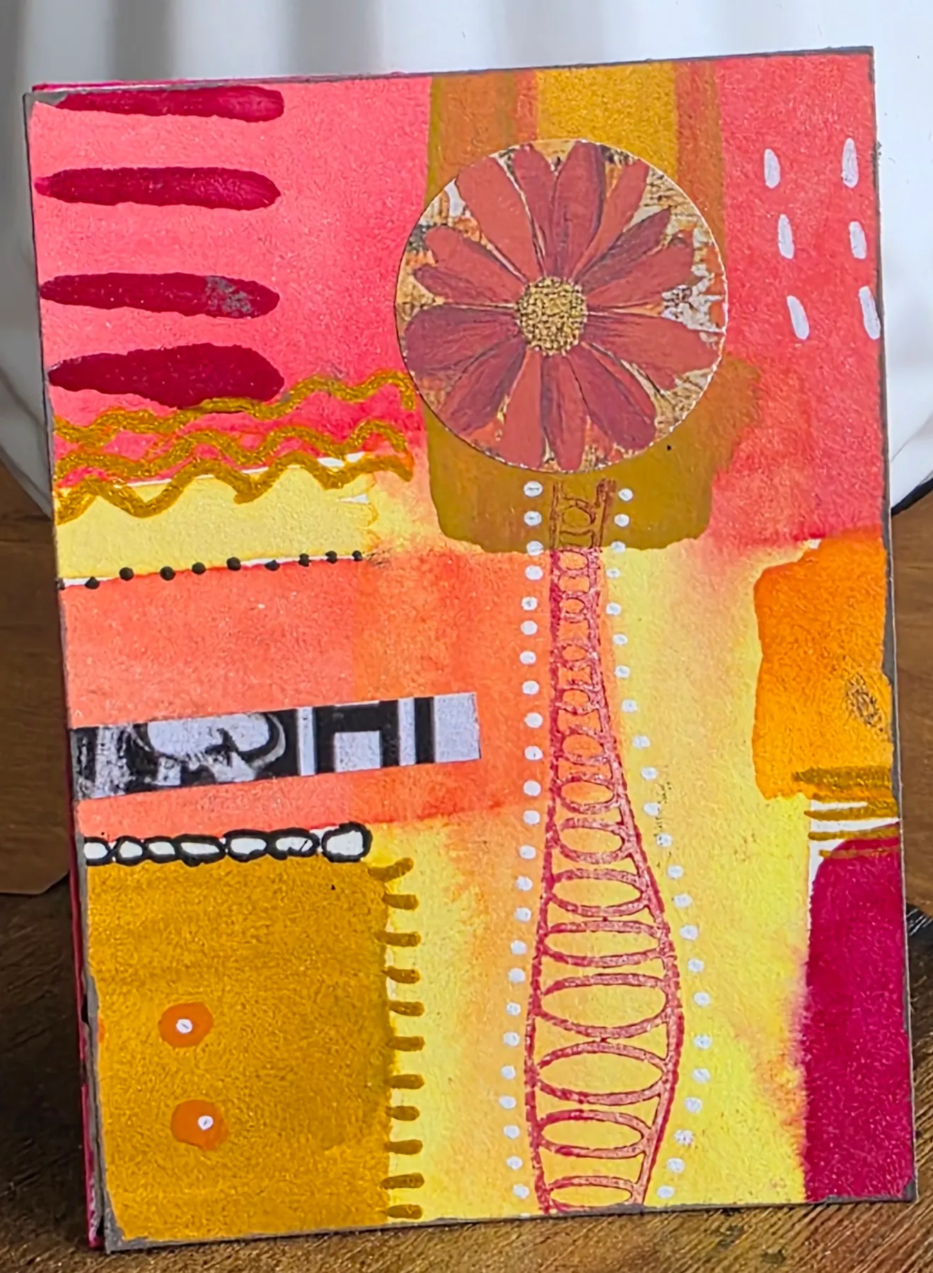 Sunflower Signal aceo art card