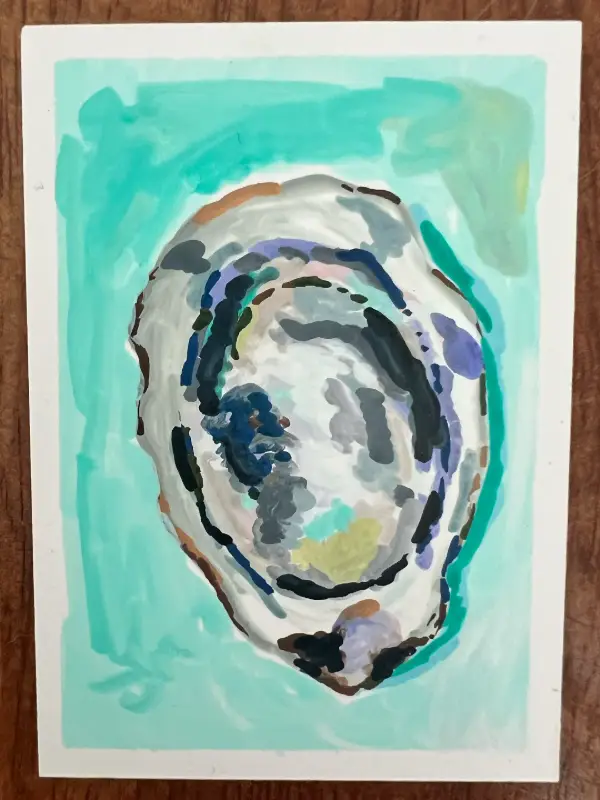 Oyster — Original ACEO aceo art card