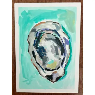 Oyster — Original ACEO aceo art card thumbnail 1