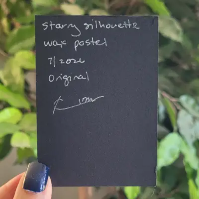 Starry Silhouette aceo art card thumbnail 2