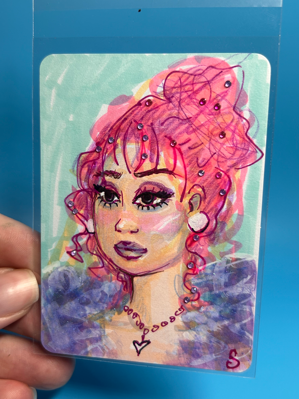 Princess aceo art card