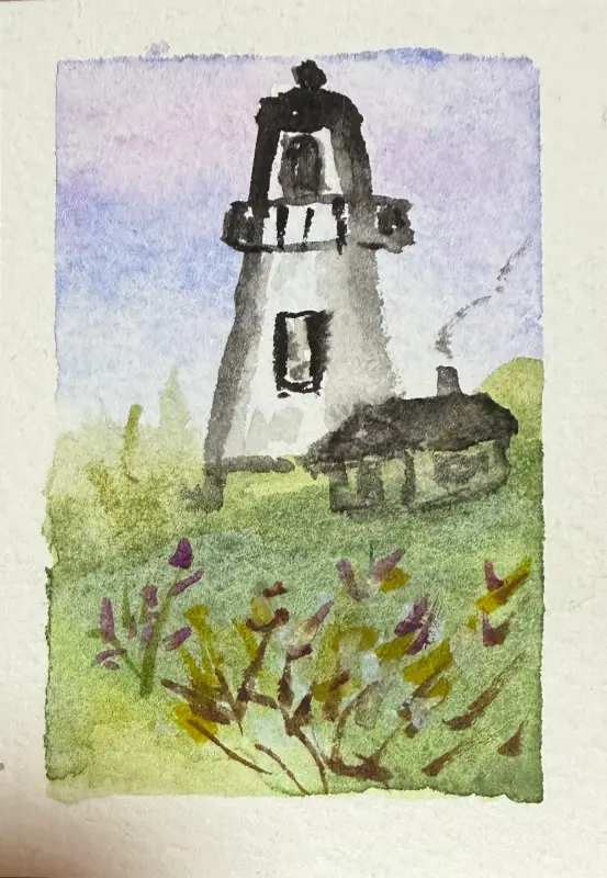 Quiet Watch aceo art card