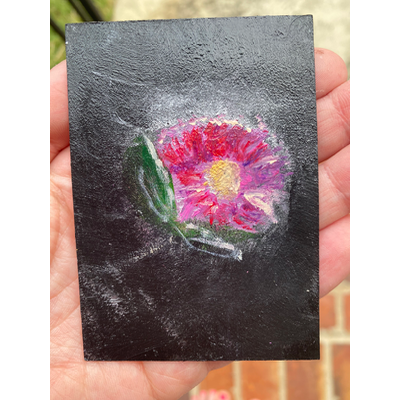Growing Through Darkness 🌼 aceo art card thumbnail 2
