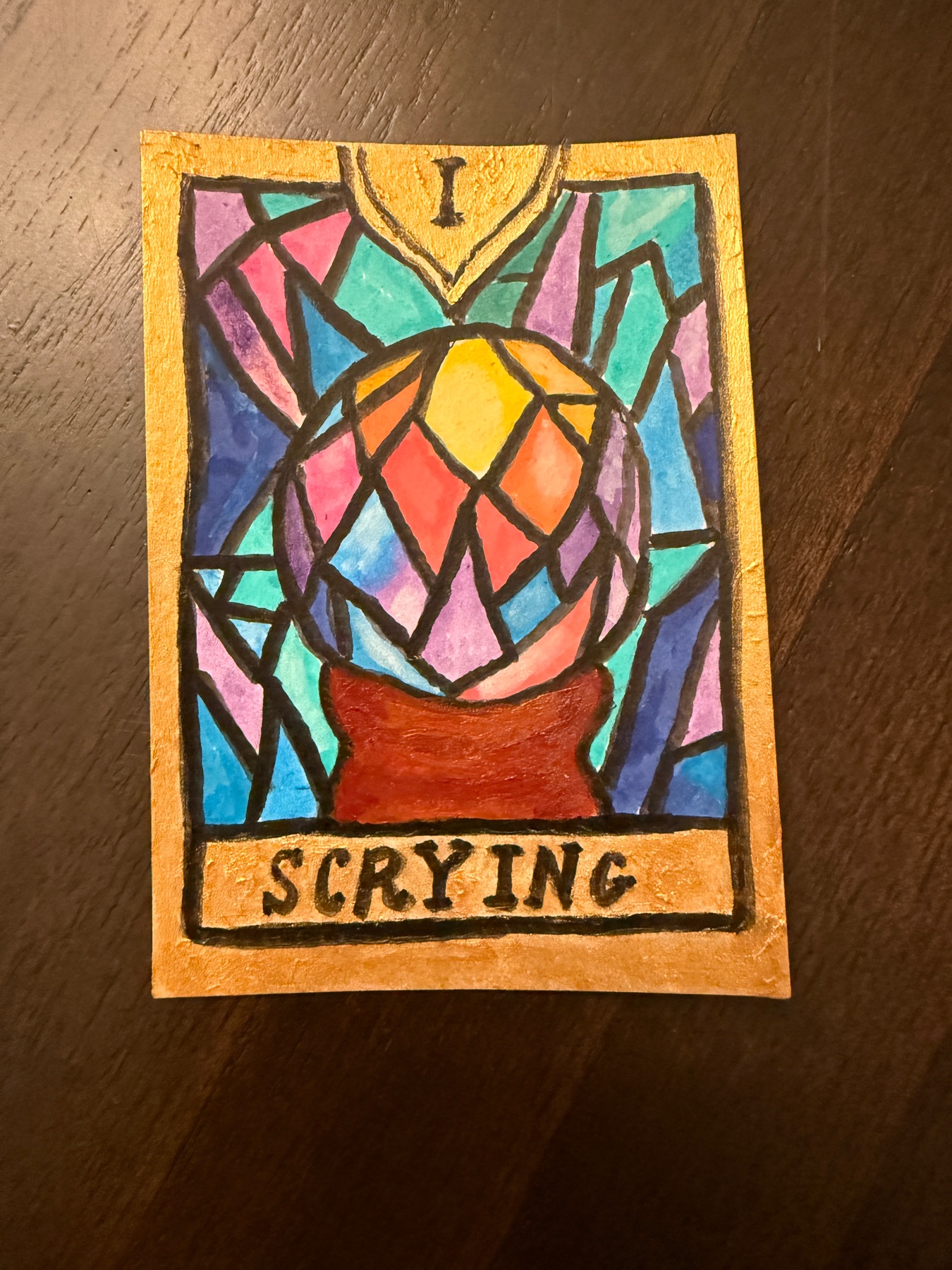 Scrying aceo art card