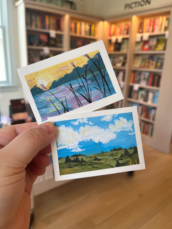 Landscape Pair of ACEOs aceo art card