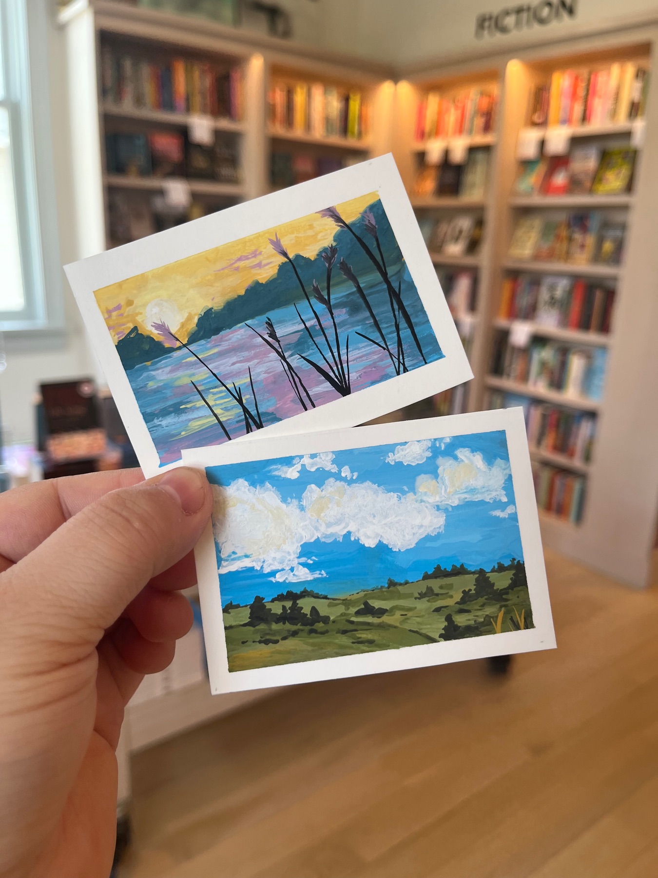 Landscape Pair of ACEOs aceo art card