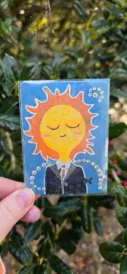 Sun Beam 2 of 2 aceo art card thumbnail 1