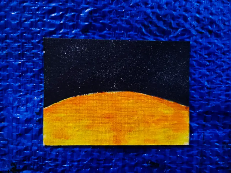 Small Gazing Sun aceo art card