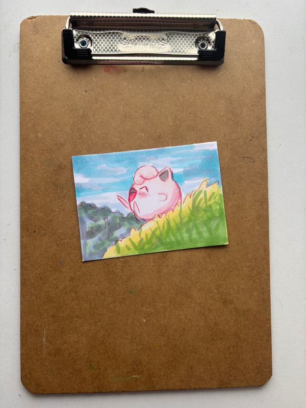 “JigglyPuff” Pokemon aceo art card