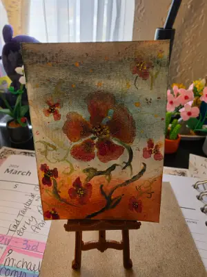 Fly Away aceo art card thumbnail 2