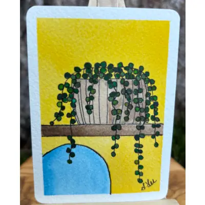 Persephone the Pearls aceo art card thumbnail 2