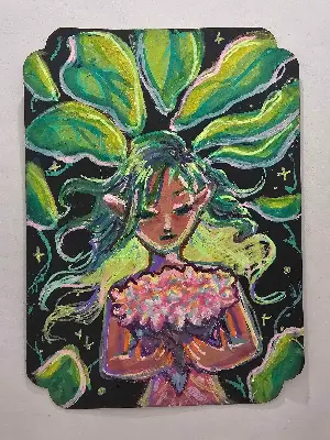 Growth aceo art card thumbnail 1