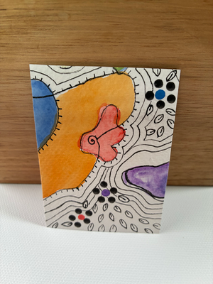 Creative Chaos aceo art card thumbnail 2