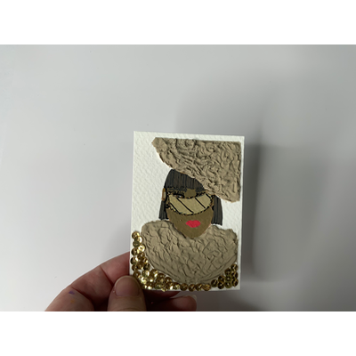 Winter Queen aceo art card thumbnail 2