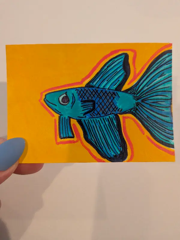 Beta aceo art card