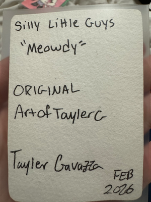 Meowdy aceo art card thumbnail 2