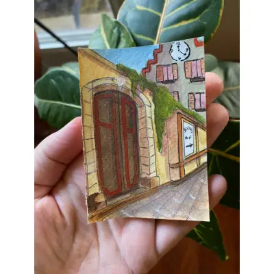 Street View No. 1 aceo art card thumbnail 2