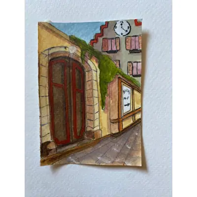 Street View No. 1 aceo art card thumbnail 3