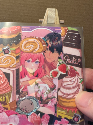 Roses (HOLOGRAPHIC) aceo art card thumbnail 3