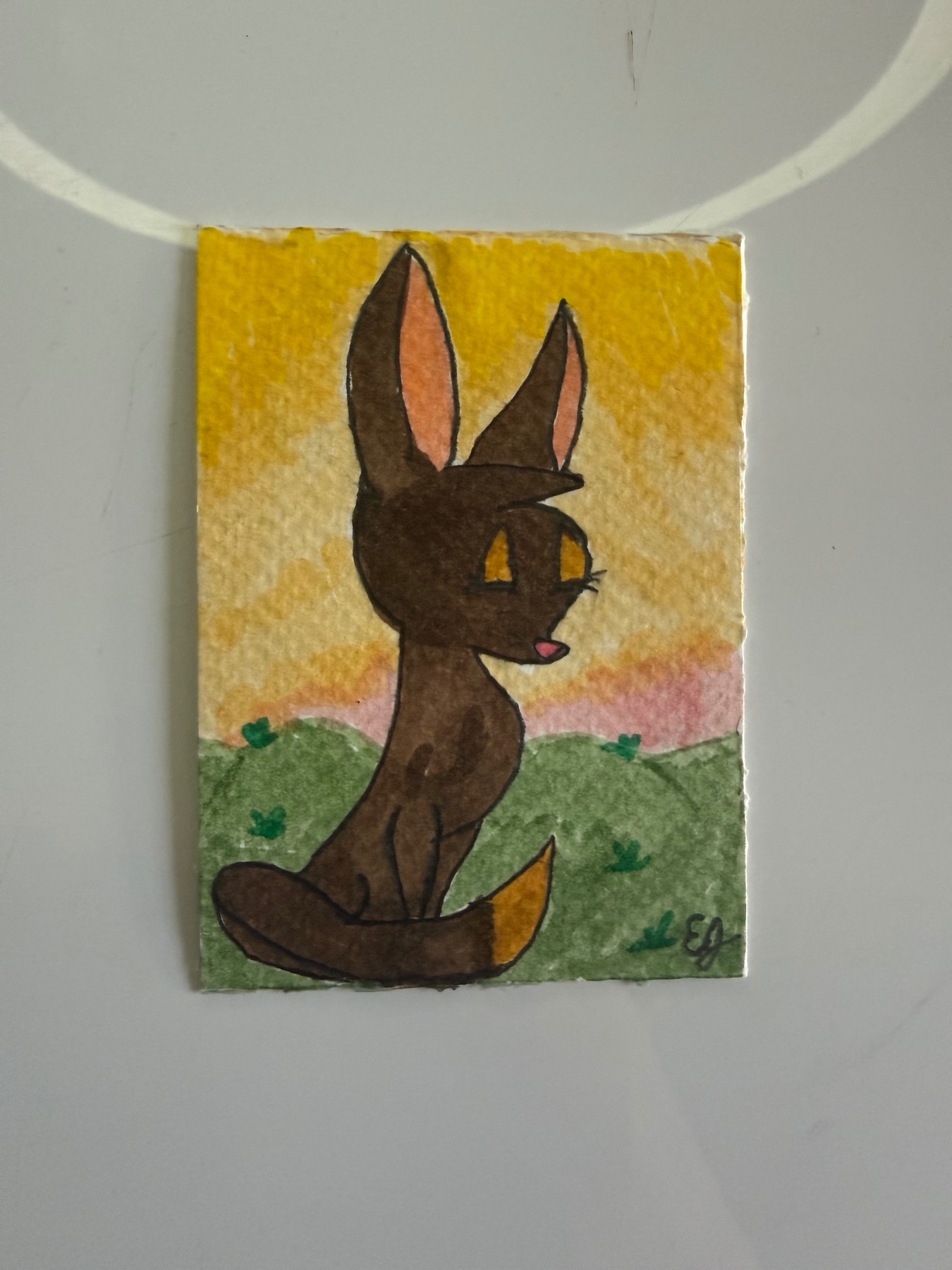 “Foxy” aceo art card
