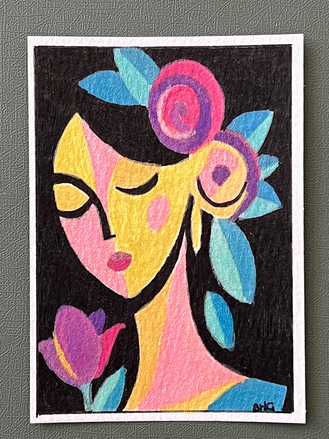 Sparkle aceo art card