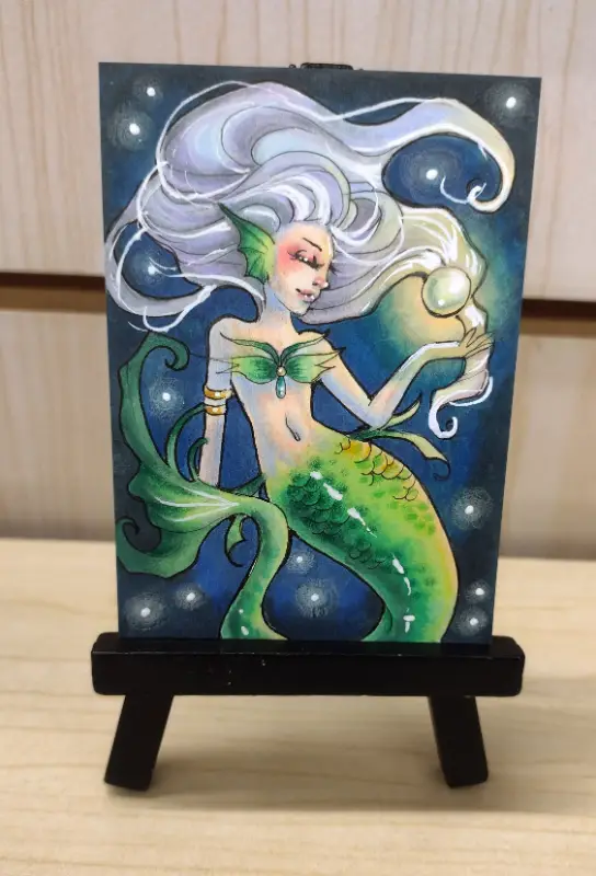 Pearl of the Deep aceo art card