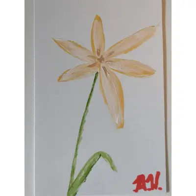 Lily by Amy Warrick aceo art card thumbnail 2