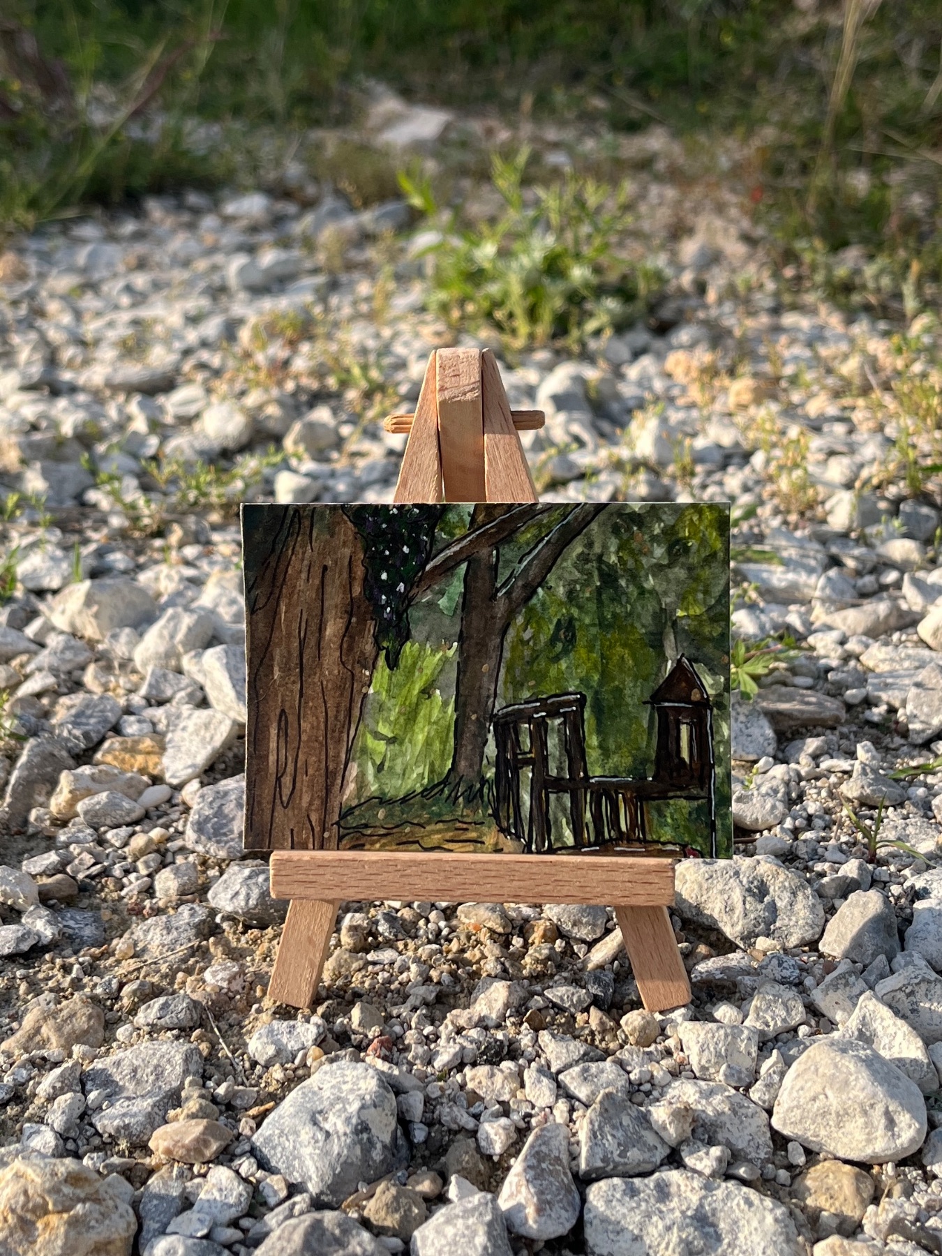 The Bigger Picture (Puzzle Piece #1) aceo art card