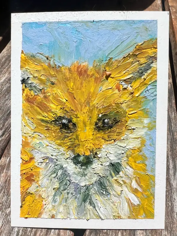 Woodland Fox - #1 in woodland series aceo art card
