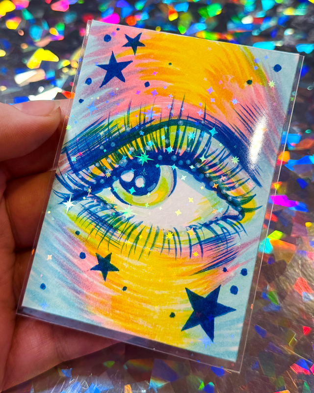 Opalescent Eye No. 4 aceo art card