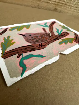 House Wren | Bird Painting aceo art card thumbnail 2
