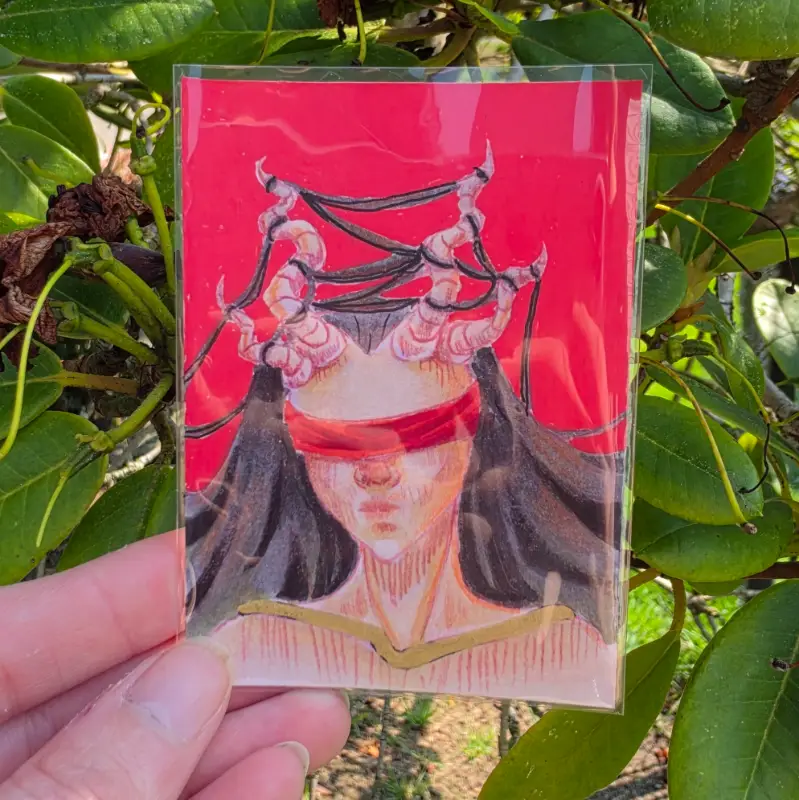 Liar aceo art card