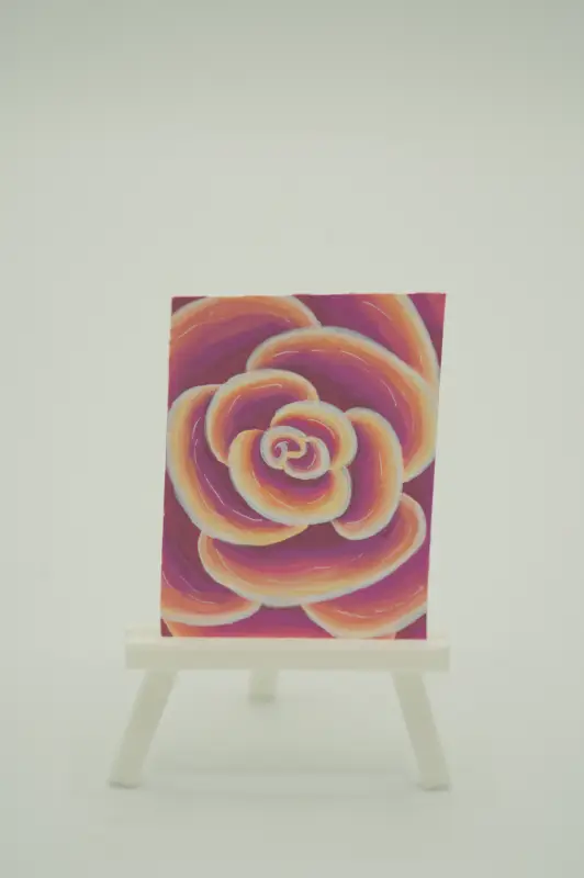 Flower aceo art card