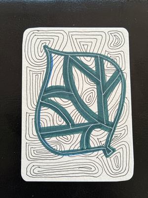 Abstract Leaf aceo art card thumbnail 2