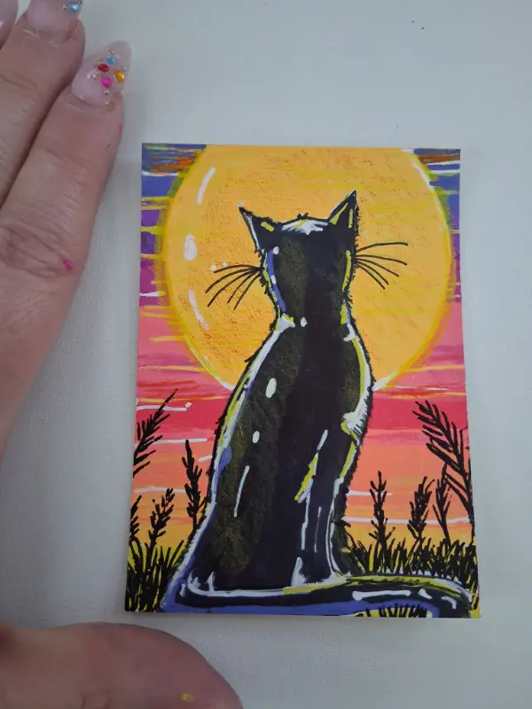 To The Sun aceo art card