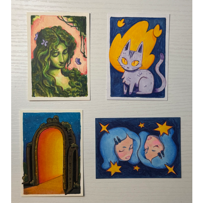 Portal aceo art card thumbnail 5